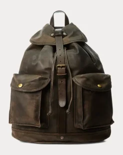 Rucksack aus Leder Black
