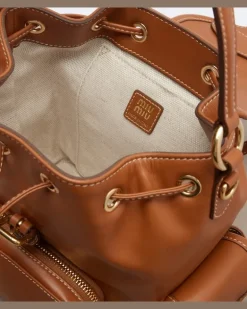 Rucksack aus Leder Braun