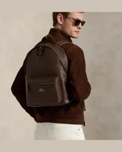 Rucksack aus Narbenleder Brown