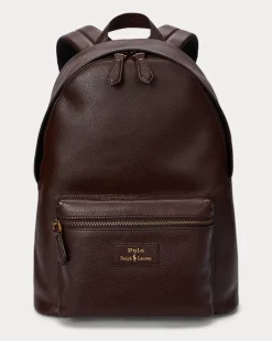 Rucksack aus Narbenleder Brown