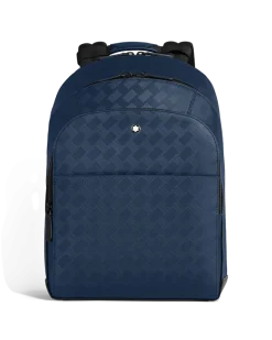 Rucksack Groß mit 3 Fächern aus Extreme Leder - Tintenblau - Leder - MB221134 - Rucksäcke
