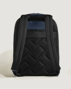 Rucksack Groß mit 3 Fächern aus Extreme Leder - Tintenblau - Leder - MB221134 - Rucksäcke