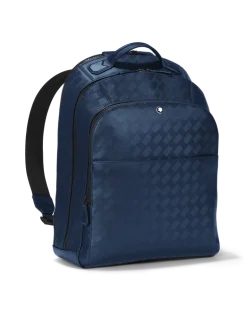 Rucksack Groß mit 3 Fächern aus Extreme Leder - Tintenblau - Leder - MB198045 - Rucksäcke