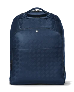 Rucksack Groß mit 3 Fächern aus Extreme Leder - Tintenblau - Leder - MB198045 - Rucksäcke