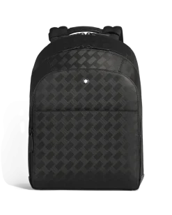 Rucksack Groß mit 3 Fächern aus Extreme Leder - Schwarz - Leder - MB221136 - Rucksäcke