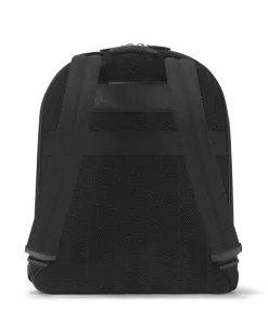 Rucksack Groß mit 3 Fächern aus Sartorial Leder - Schwarz - Leder - MB130274 - Rucksäcke