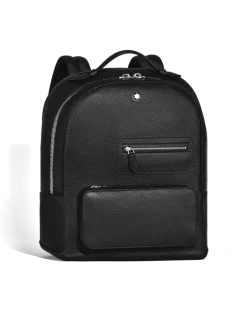 Rucksack Montblanc Companion - Schwarz - Leder - MB199459 - Rucksäcke