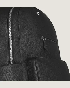Rucksack Montblanc Companion - Schwarz - Leder - MB199459 - Rucksäcke