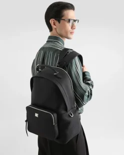 Rucksack Vittoria Aus Kalbsleder - Mann Rucksäcke Und Bauchtaschen Schwarz Black