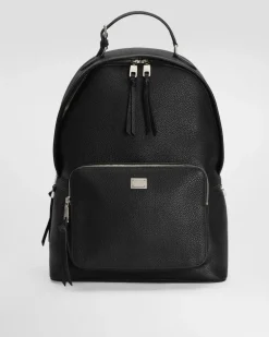 Rucksack Vittoria Aus Kalbsleder - Mann Rucksäcke Und Bauchtaschen Schwarz Black