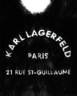 Rue St-Guillaume Gürteltasche aus Pelz - Schwarz
