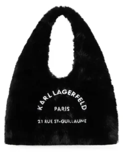 Rue St-Guillaume Gürteltasche aus Pelz - Schwarz