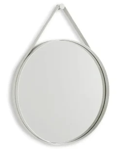 Runder Strap Mirror No 2 Spiegel - Grau