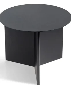 Runder Tisch mit Schlitz - Schwarz