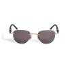 Runde Sonnenbrille mit goldfarbener Metallfassung - MB136910 - Sonnenbrillen