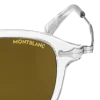 Runde Sonnenbrille mit grauem Spritzgussrahmen - - Eingespritzt - MB133449 - Sonnenbrillen
