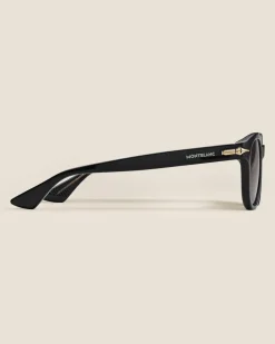 Runde Sonnenbrille mit schwarzer Kunststofffassung - MB136920 - Sonnenbrillen