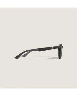 Runde Sonnenbrille mit schwarzem Spritzgussrahmen - - Eingespritzt - MB134858 - Sonnenbrillen