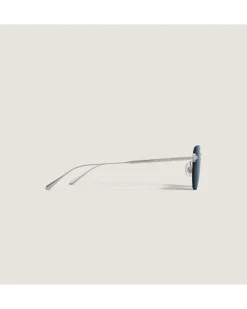 Runde Sonnenbrille mit silberfarbenem Metallrahmen - - Metall - MB135571 - Sonnenbrillen