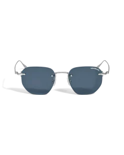 Runde Sonnenbrille mit silberfarbenem Metallrahmen - - Metall - MB135571 - Sonnenbrillen
