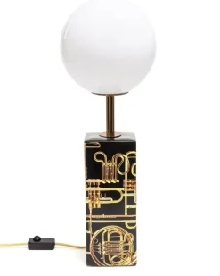 Runde Trumpets Tischlampe - Schwarz