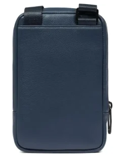 Russel Handyhülle aus Leder - Blau