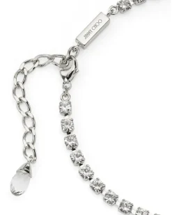 Saeda Fußkette mit Kristallen - Silber
