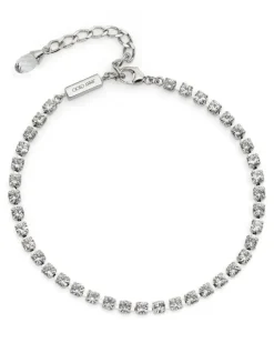 Saeda Fußkette mit Kristallen - Silber