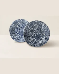 Salatteller Faded Peony im Geschenkset Blue