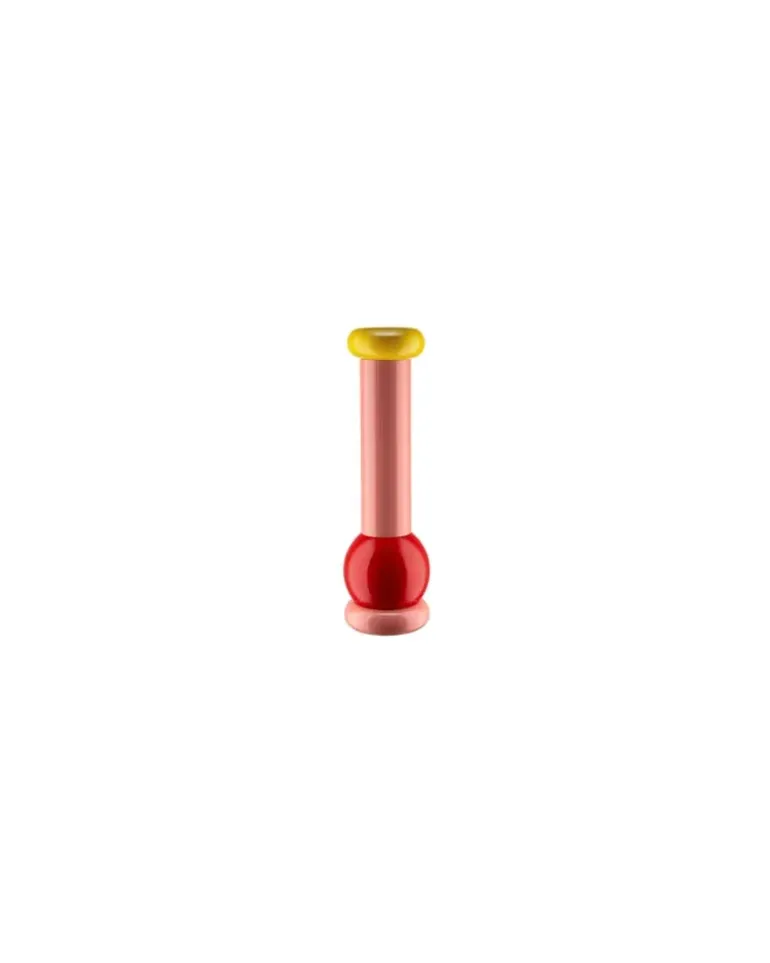 Salz- und Pfeffermühle Alessi 100 Values Collection - Rosa - FSC-zertifizierte gedrechselte Buche - Designer Ettore Sottsass