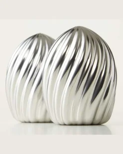 Salz- und Pfefferstreuer Ripple Spice Jewels Silber