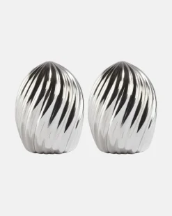 Salz- und Pfefferstreuer Ripple Spice Jewels Silber