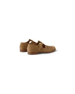 Sandale Fisherman aus Kalbswildleder Brown