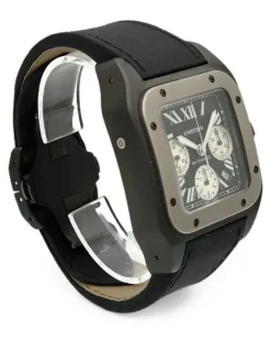 Santos 100 Armbanduhr 41mm - Schwarz