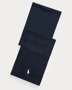 Schal aus gekämmter Baumwolle Blue