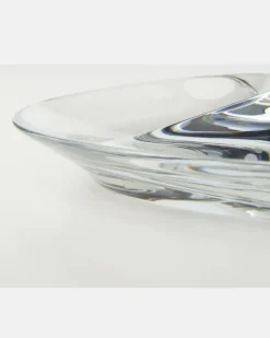 Schale Swirl aus Kristallglas Transparent