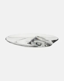 Schale Swirl aus Kristallglas Transparent