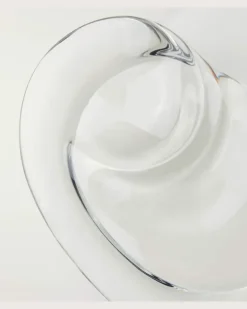 Schale Swirl aus Kristallglas Transparent