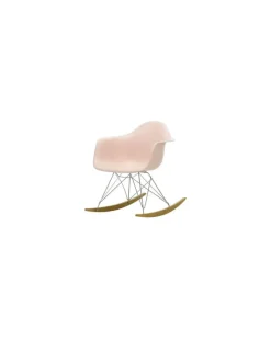 Schaukelstuhl Eames Plastic - Rosa - Massivahorn - Designer Charles & Ray Eames