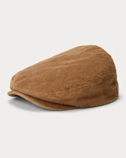 Schiebermütze aus Kordsamt Brown