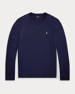 Schlafshirt aus Baumwolljersey Blue