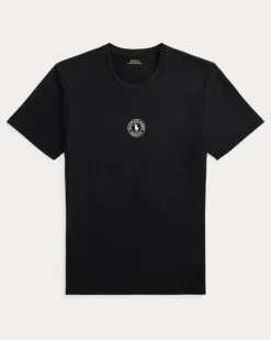 Schlafshirt mit Logo aus French Terry Black