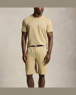 Schlafshirt mit Logo aus French Terry Tan