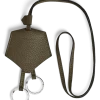 Schlüsselanhänger aus Grain Leder - Khaki - Leder - MB221831 - Schlüsselringe & Schlüsseletuis