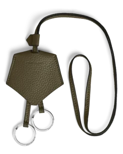 Schlüsselanhänger aus Grain Leder - Khaki - Leder - MB221831 - Schlüsselringe & Schlüsseletuis