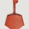 Schlüsselanhänger aus Grain Leder - Mandarine - Leder - MB221837 - Schlüsselringe & Schlüsseletuis