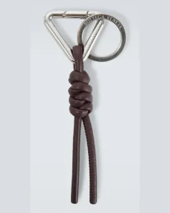 Schlüsselanhänger aus Leder Braun