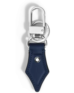 Schlüsselanhänger mit Federdetail aus Meisterstück Leder - Tintenblau - Leder - MB221294 - Schlüsselringe & Schlüsseletuis