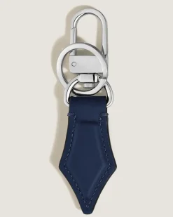 Schlüsselanhänger mit Federdetail aus Meisterstück Leder - Tintenblau - Leder - MB221294 - Schlüsselringe & Schlüsseletuis