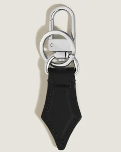 Schlüsselanhänger mit Federdetail aus Meisterstück Leder - Schwarz - Leder - MB220436 - Schlüsselringe & Schlüsseletuis